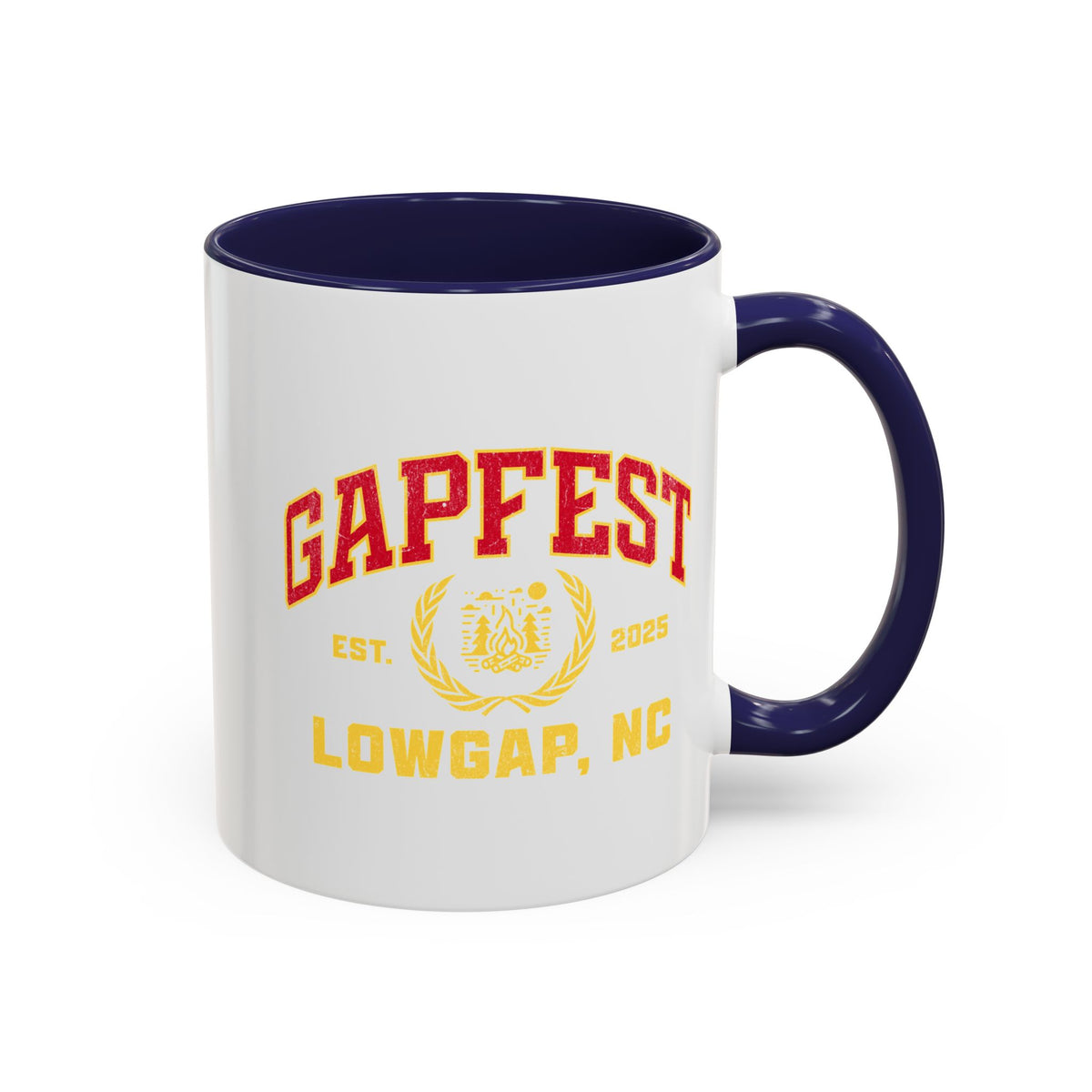 GapFest Lowgap, NC Coffee Mug — Retro Campus Accent Mug (11/15oz)