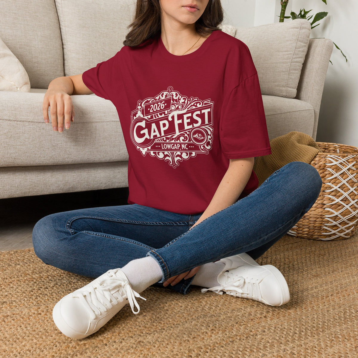 GapFest 2026 Vintage Logo Front Design Fitted T-Shirt