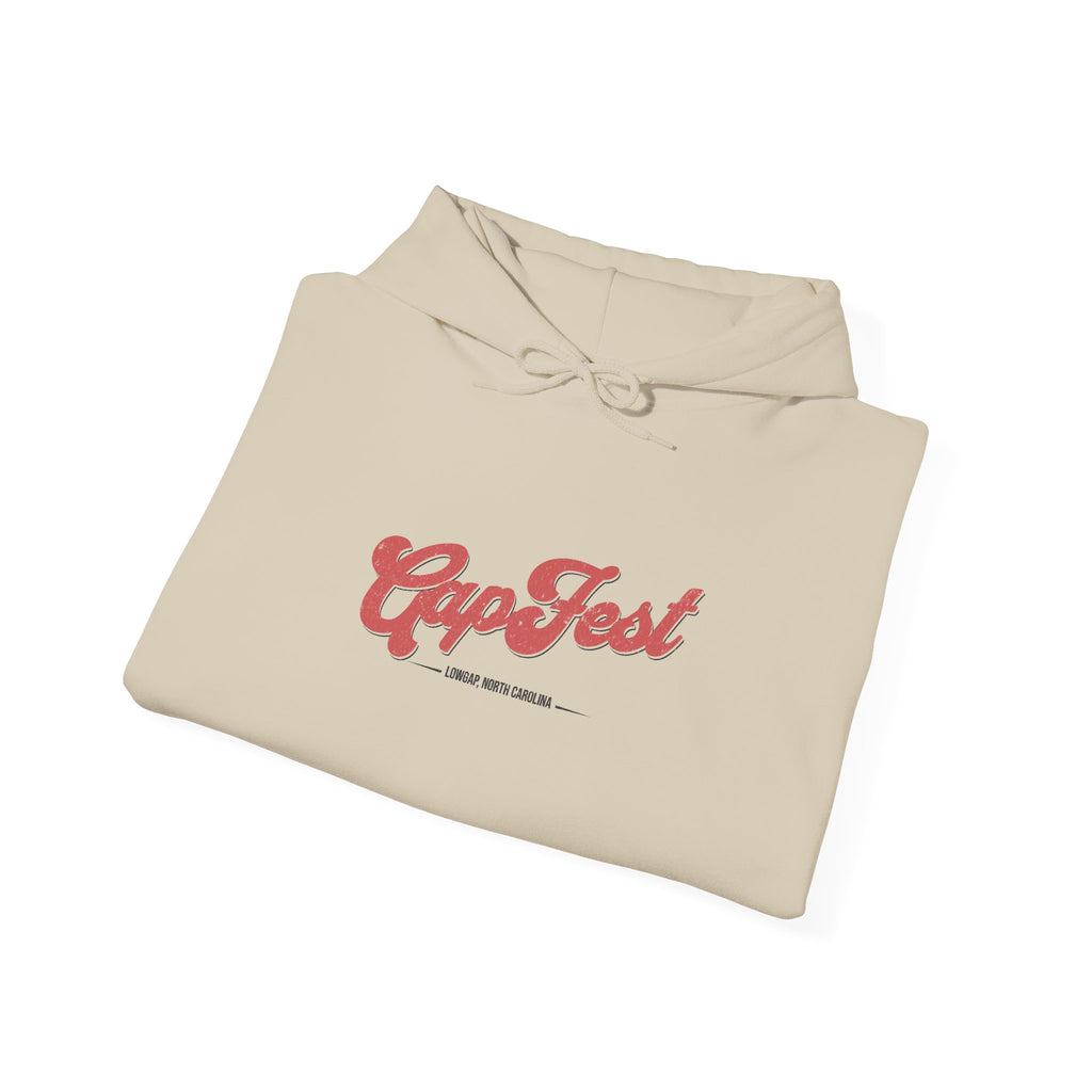 CapFest Music Festival Hoodie — Vintage Handcrafted Logo Pullover