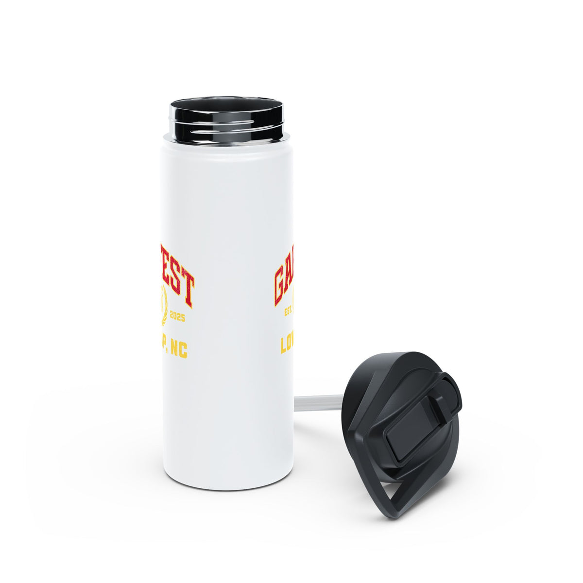 GapFest Stainless Steel Water Bottle — Retro Sports Logo Insulated Bottle