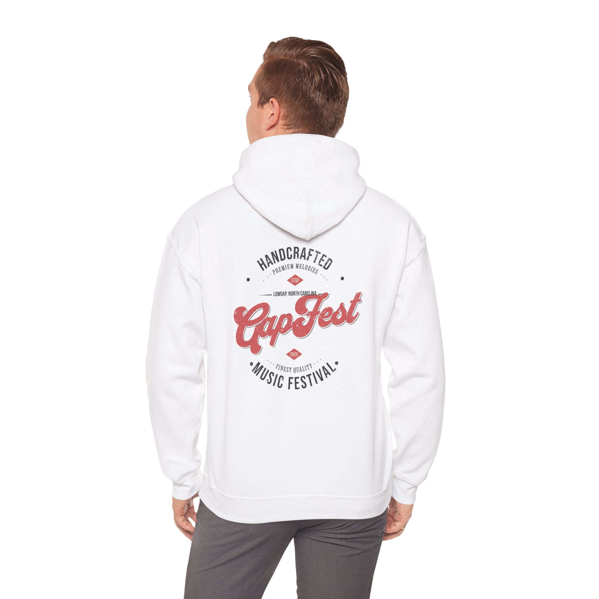 CapFest Music Festival Hoodie — Vintage Handcrafted Logo Pullover