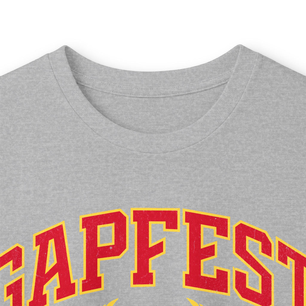 GapFest Front Design Long Sleeve Tee —  Vintage College Crest Shirt