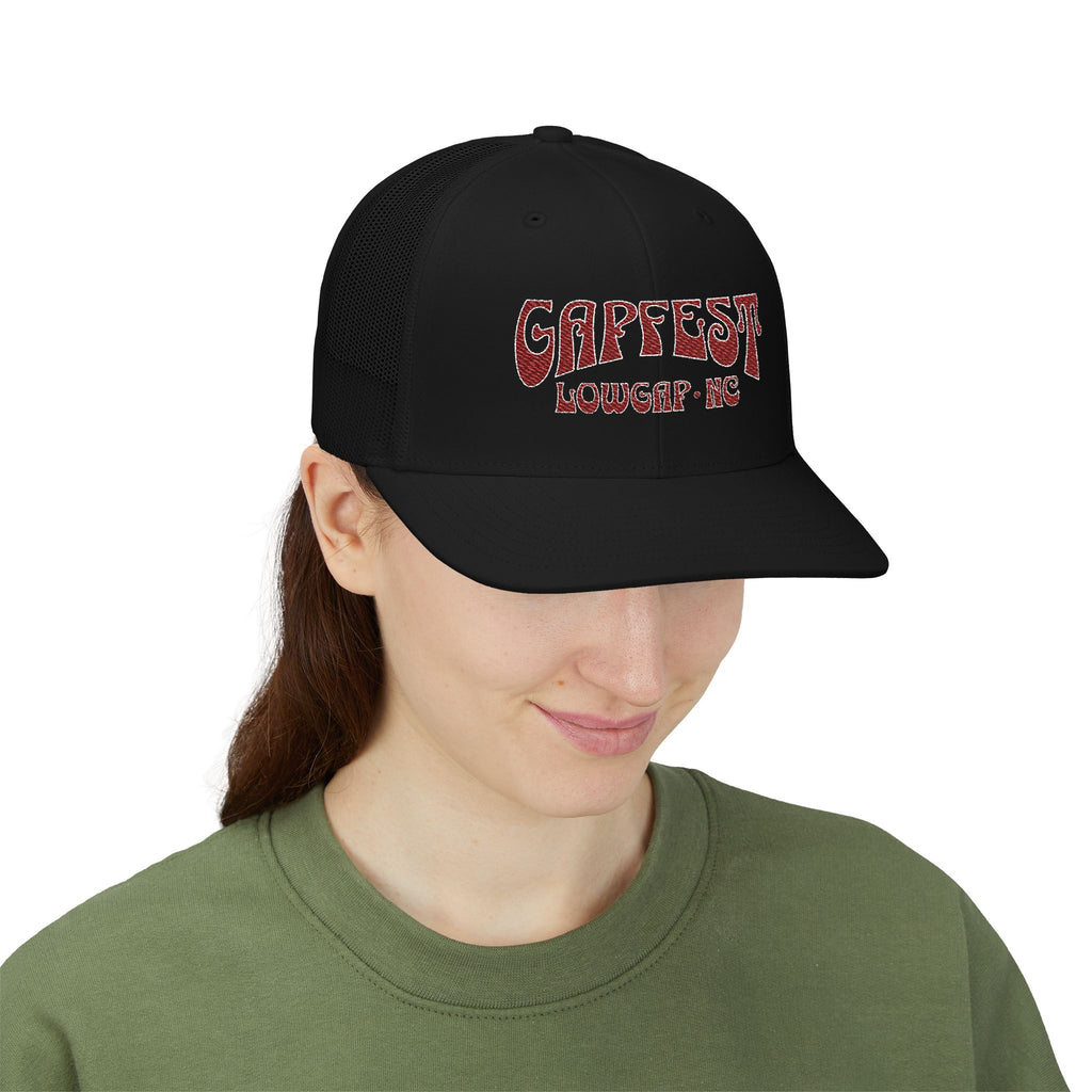 Embroidered GapFest 2025 OG Trucker Cap - Vintage Distressed Snapback Hat