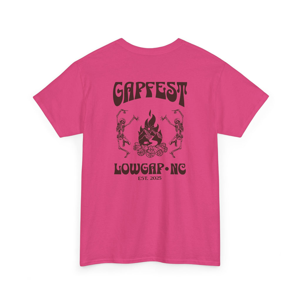 GapFest Dancing Skeletons T-Shirt - Lowgap NC Festival Tee