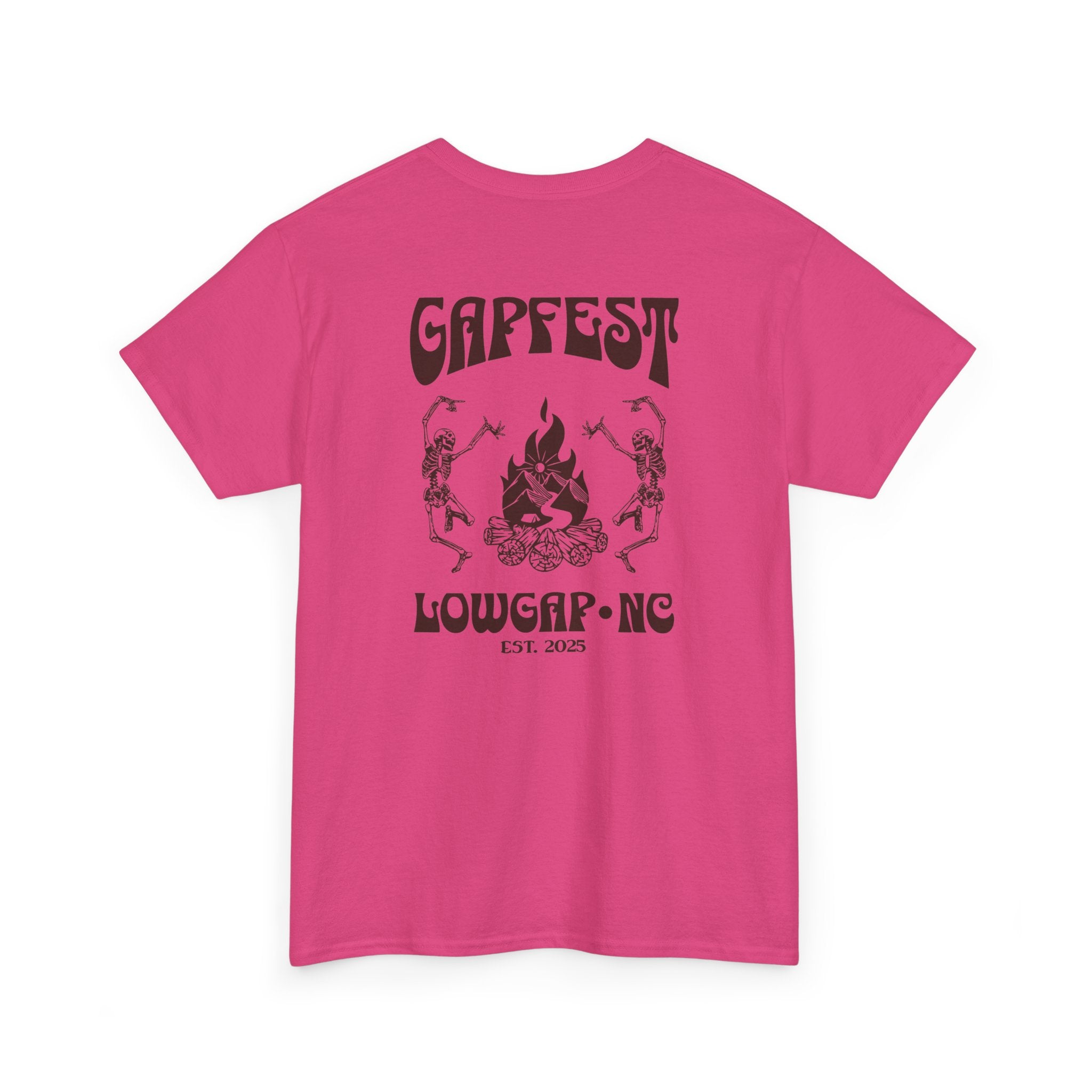 GapFest Dancing Skeletons T-Shirt - Lowgap NC Festival Tee