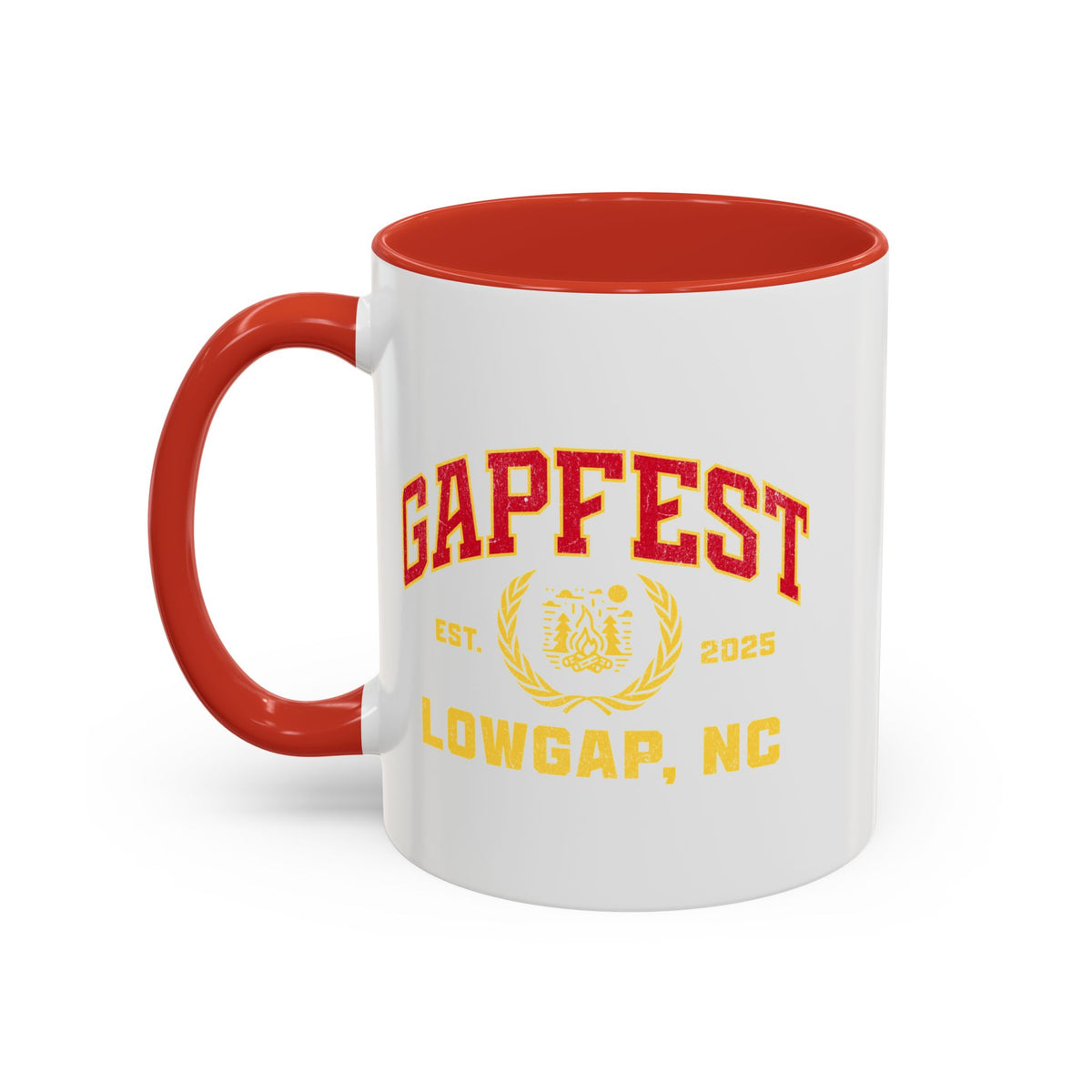 GapFest Lowgap, NC Coffee Mug — Retro Campus Accent Mug (11/15oz)