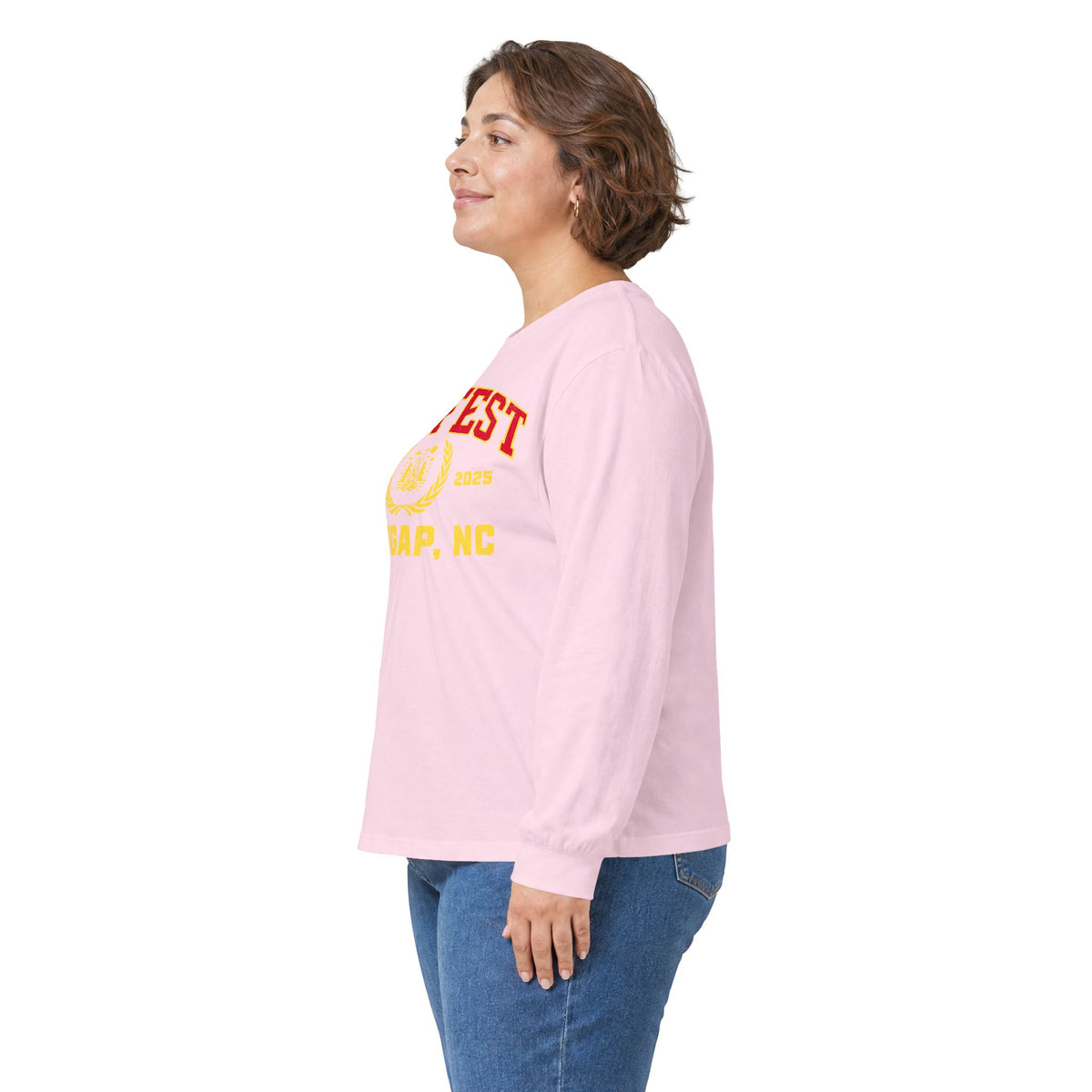GapFest Front Design Long Sleeve Tee —  Vintage College Crest Shirt