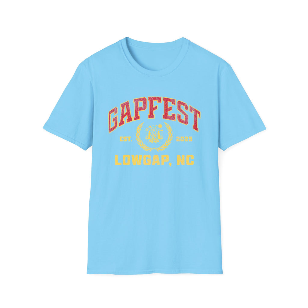 Gapfest Front Design Fitted T-Shirt — Vintage College Crest Tee