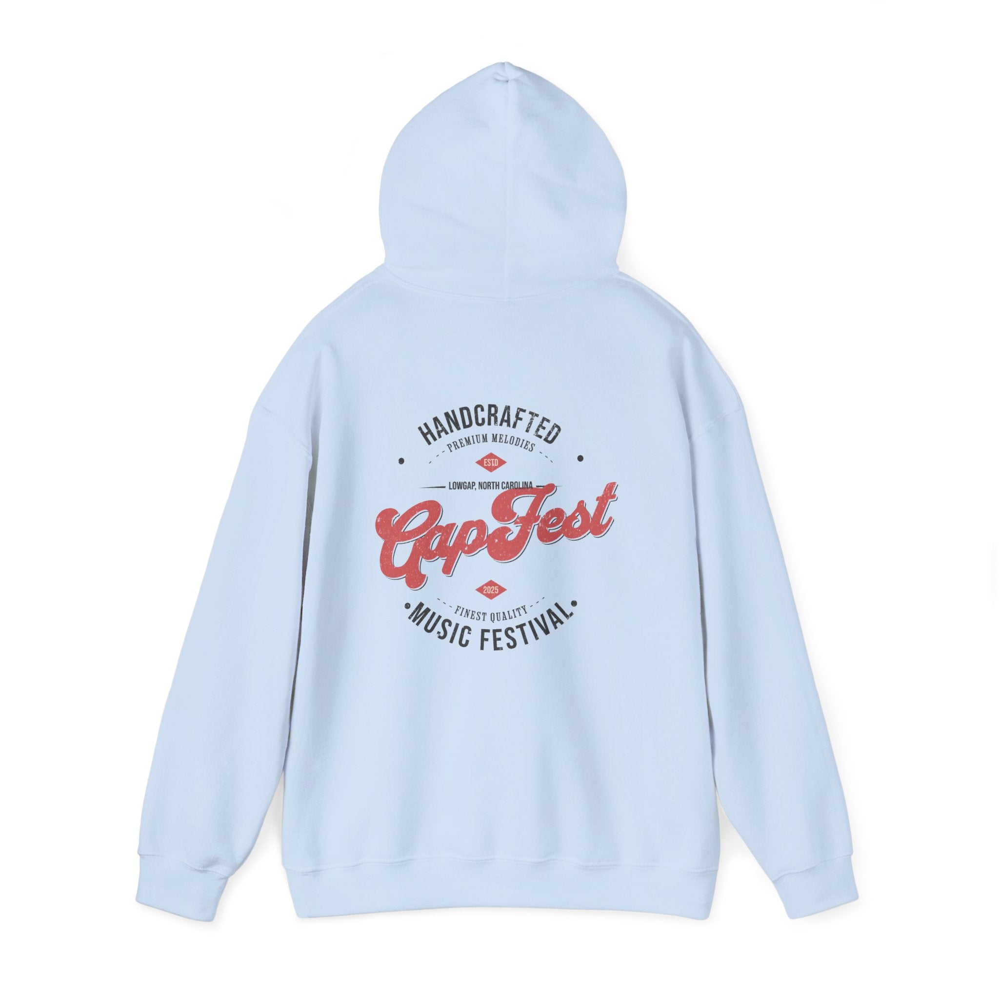 CapFest Music Festival Hoodie — Vintage Handcrafted Logo Pullover