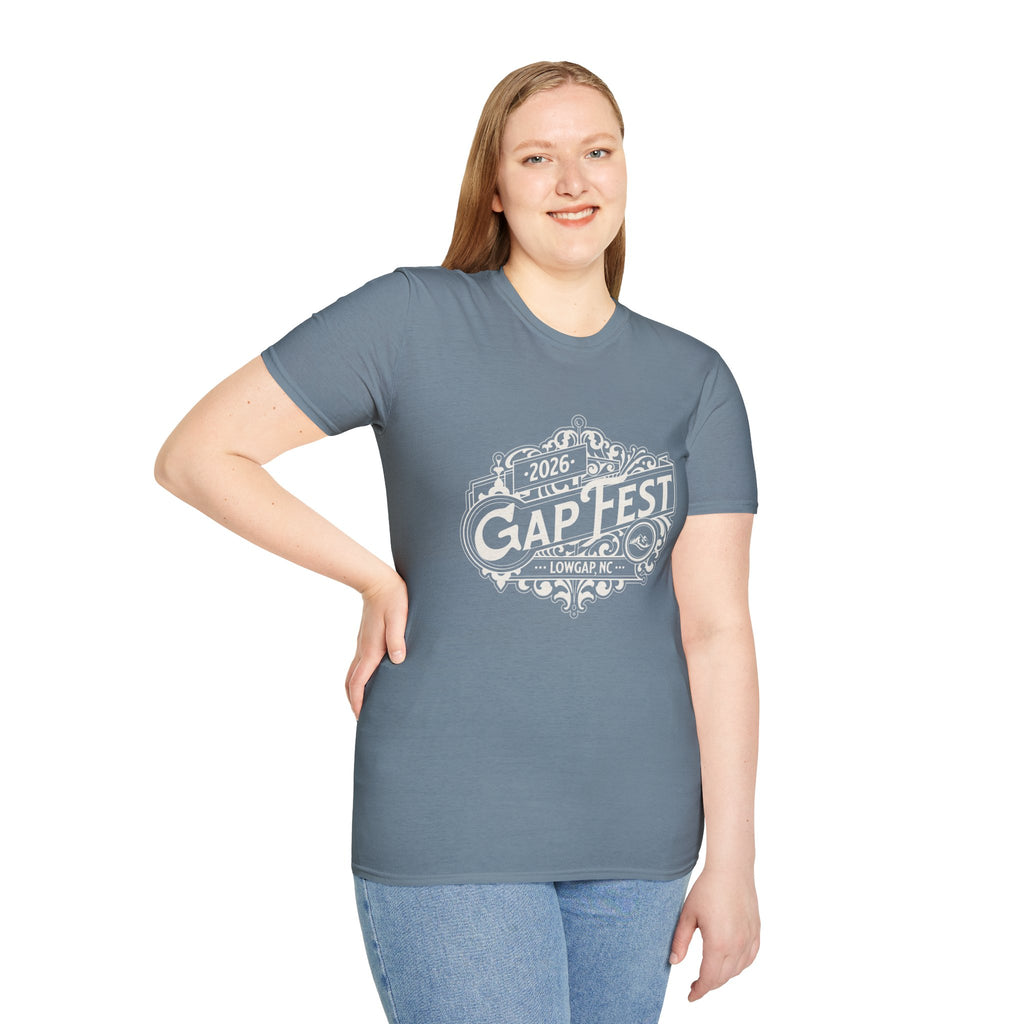 GapFest 2026 Vintage Logo Front Design Fitted T-Shirt