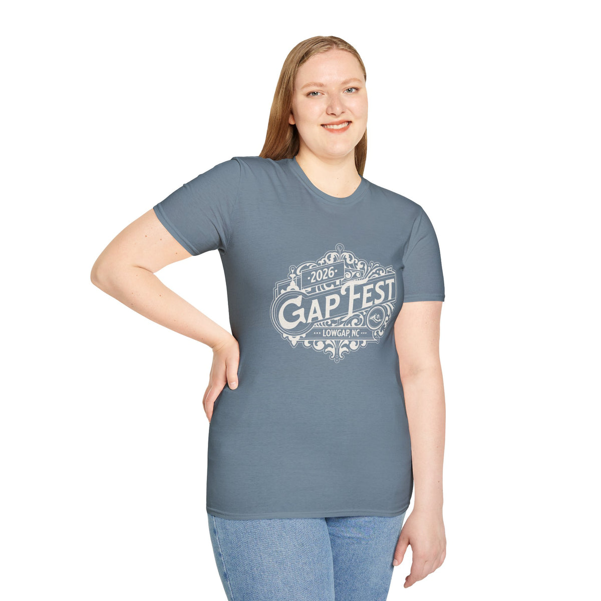 GapFest 2026 Vintage Logo Front Design Fitted T-Shirt