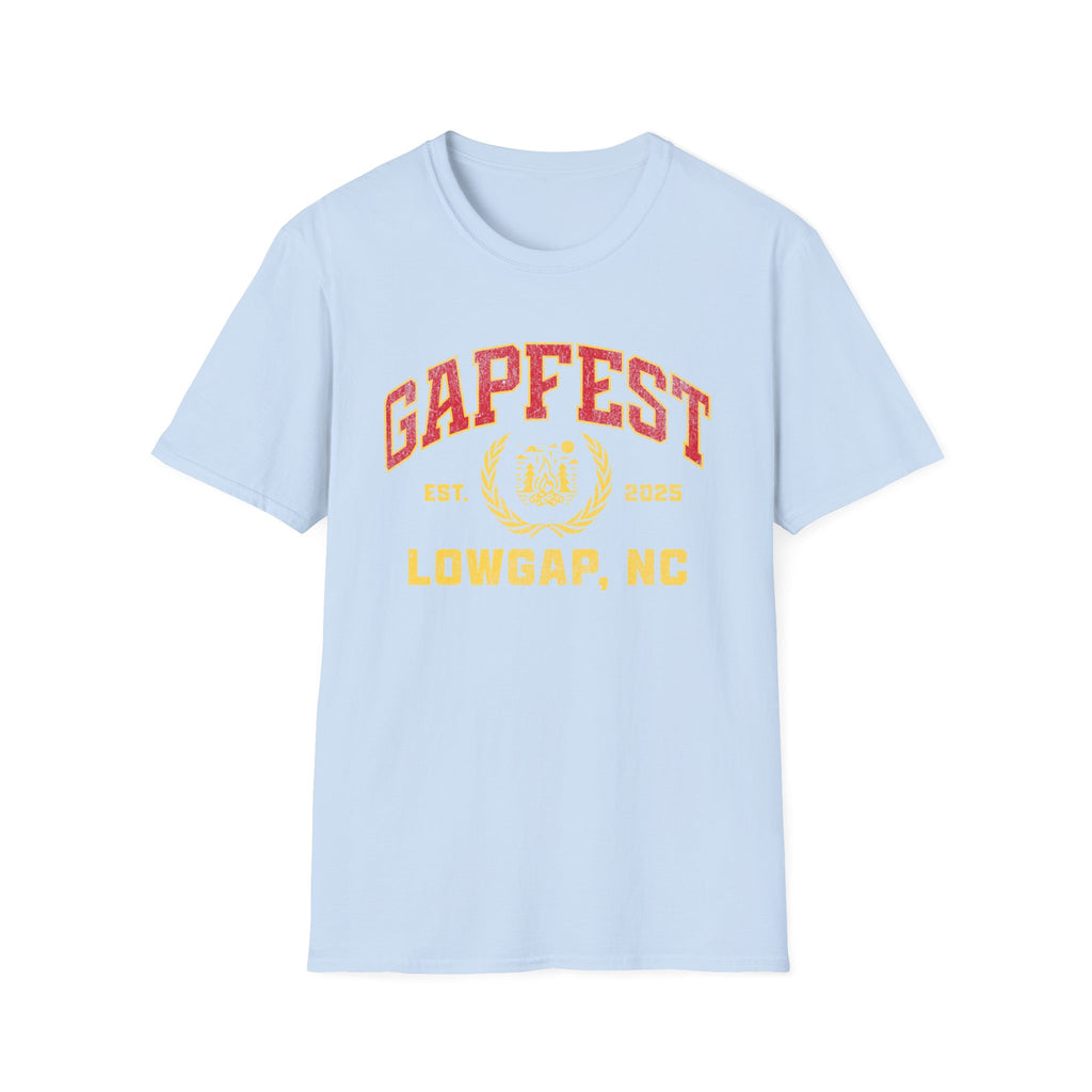 Gapfest Front Design Fitted T-Shirt — Vintage College Crest Tee