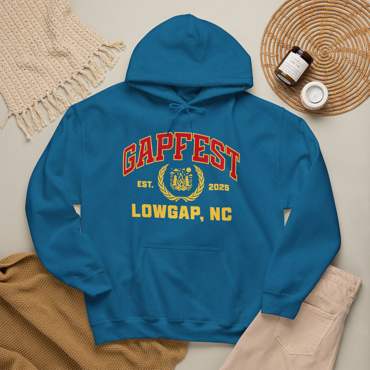 GapFest Lowgap NC Hoodie — Vintage College-Style Pullover