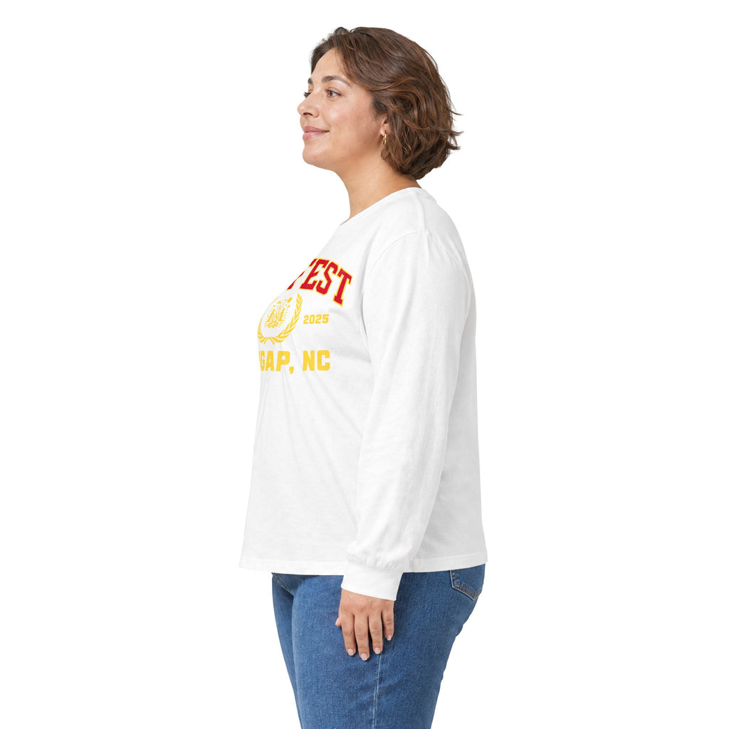 GapFest Front Design Long Sleeve Tee —  Vintage College Crest Shirt