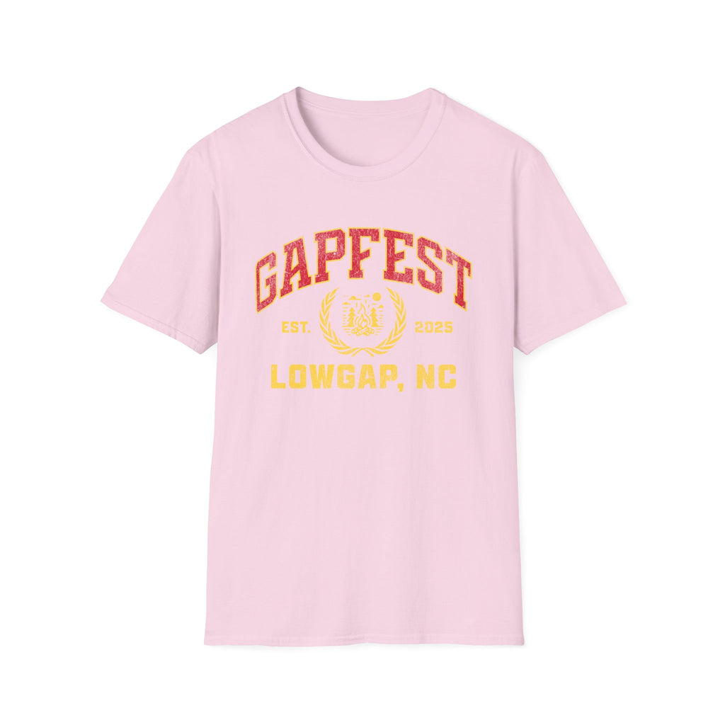 Gapfest Front Design Fitted T-Shirt — Vintage College Crest Tee