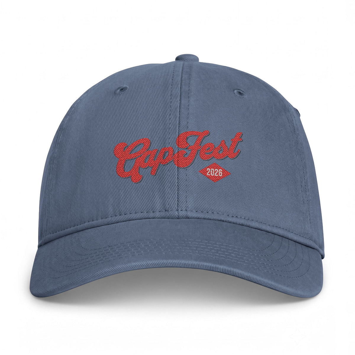 Embroidered GapFest 2026 Logo Cap –  GapFest Retro Script Washed Baseball Hat