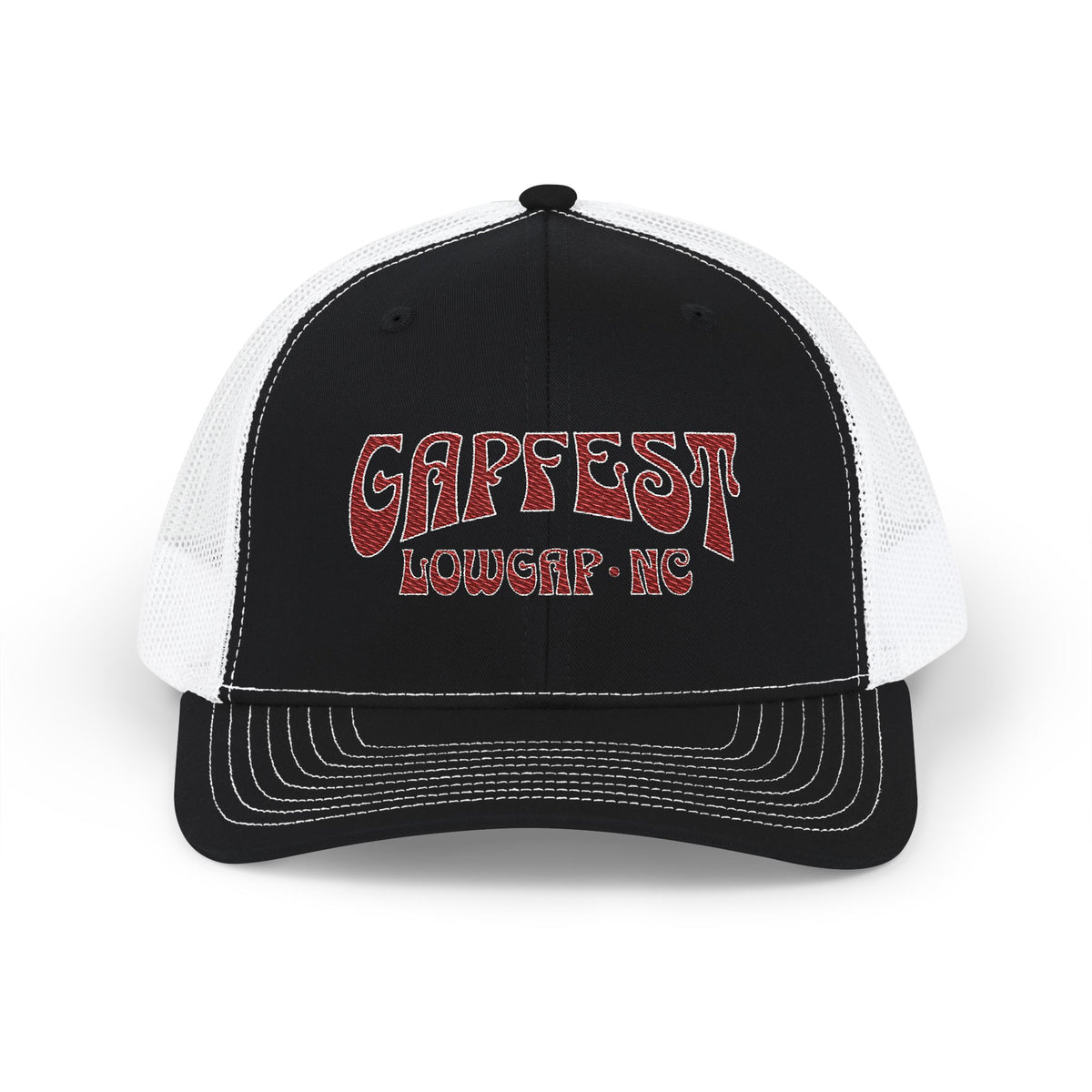 Embroidered GapFest 2025 OG Trucker Cap - Vintage Distressed Snapback Hat