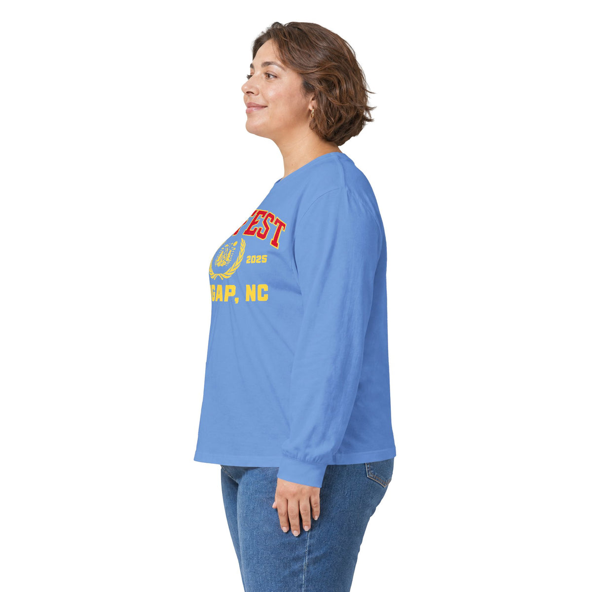 GapFest Front Design Long Sleeve Tee —  Vintage College Crest Shirt
