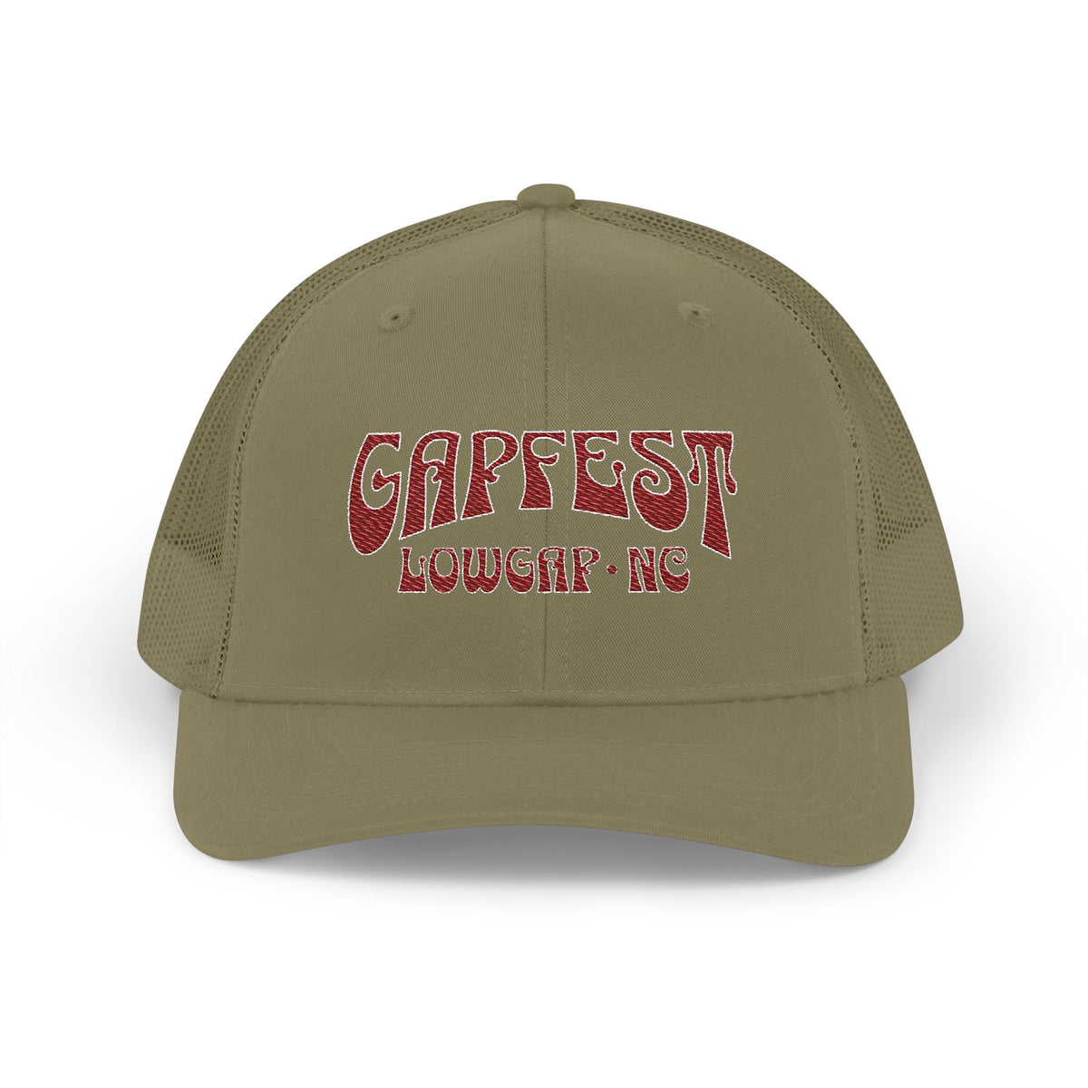 Embroidered GapFest 2025 OG Trucker Cap - Vintage Distressed Snapback Hat