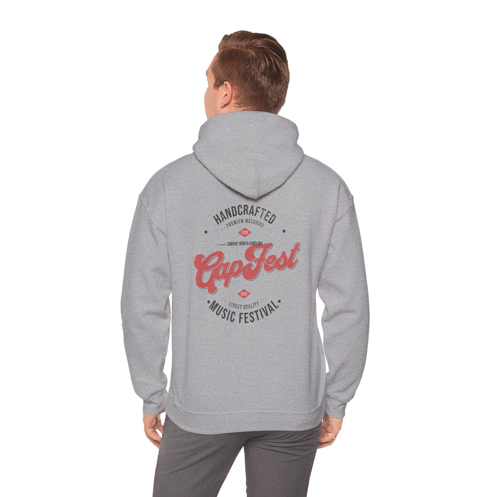 CapFest Music Festival Hoodie — Vintage Handcrafted Logo Pullover