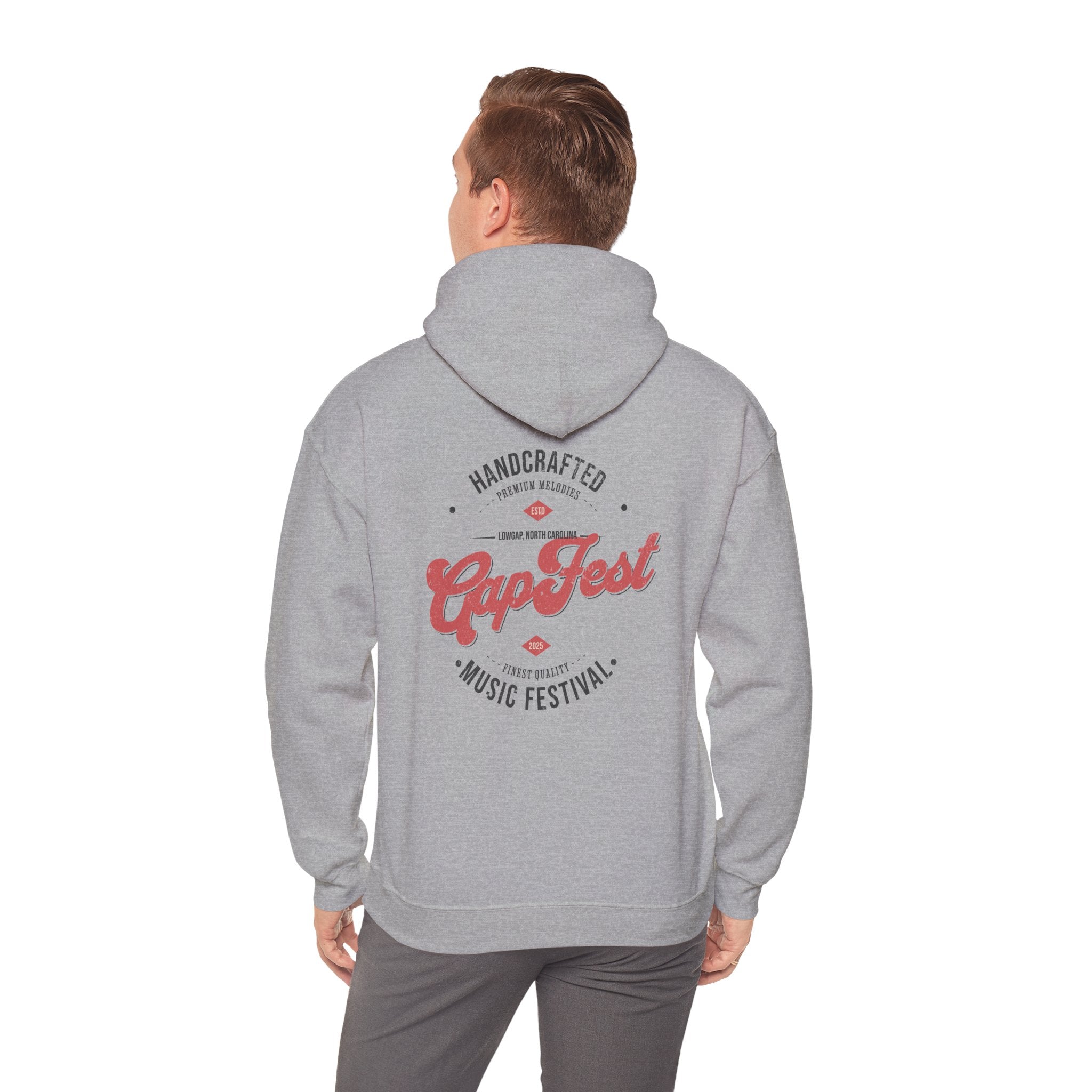 CapFest Music Festival Hoodie — Vintage Handcrafted Logo Pullover