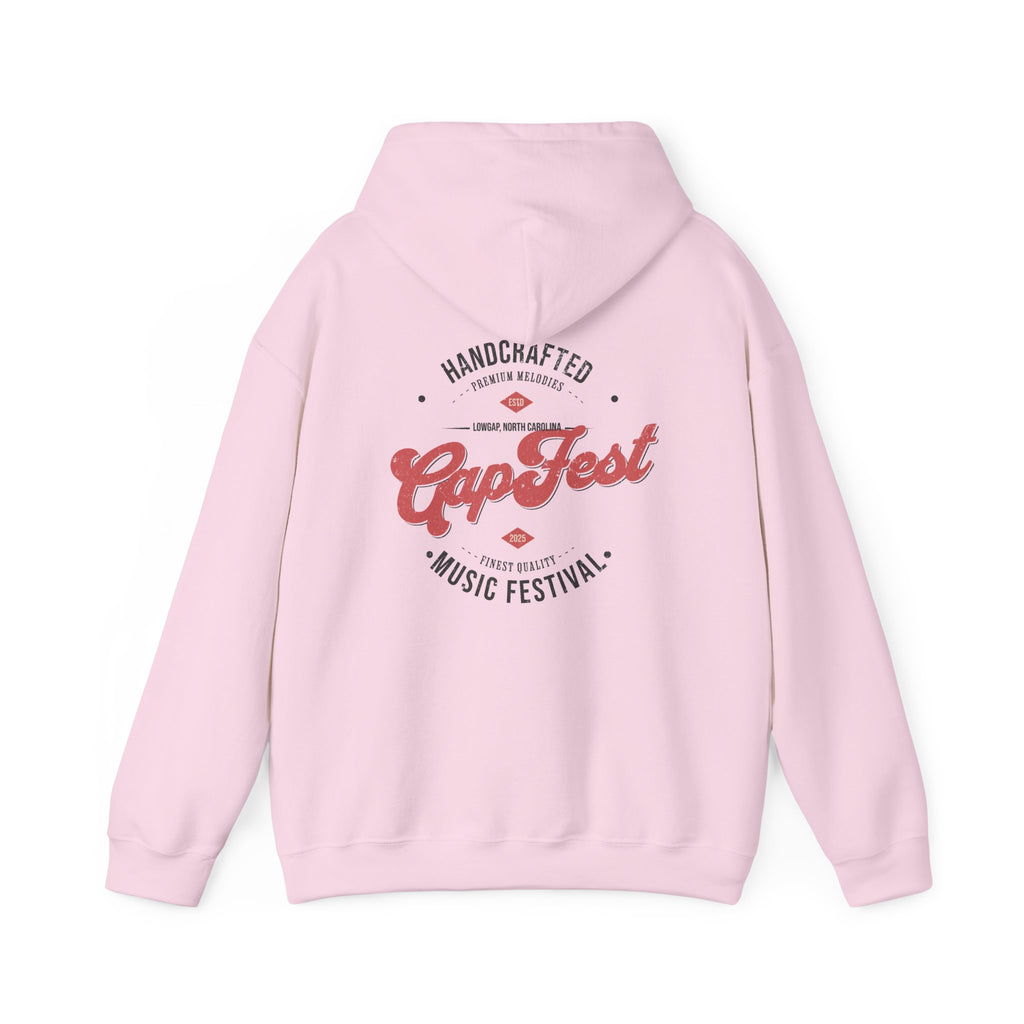 CapFest Music Festival Hoodie — Vintage Handcrafted Logo Pullover