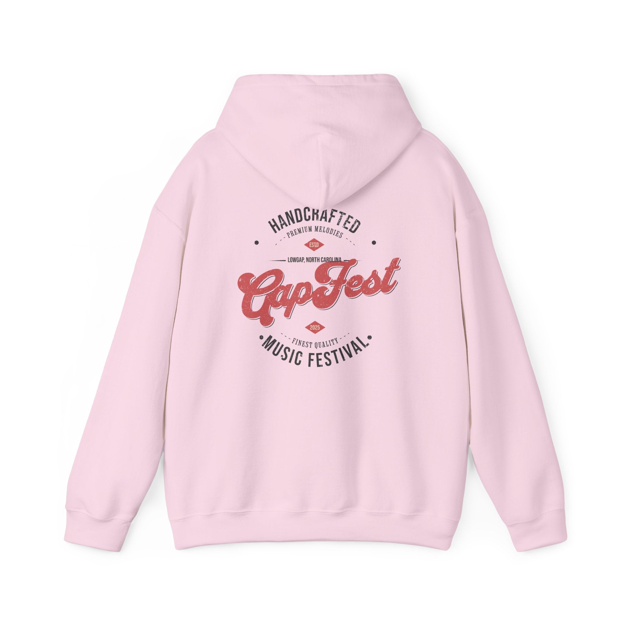 CapFest Music Festival Hoodie — Vintage Handcrafted Logo Pullover