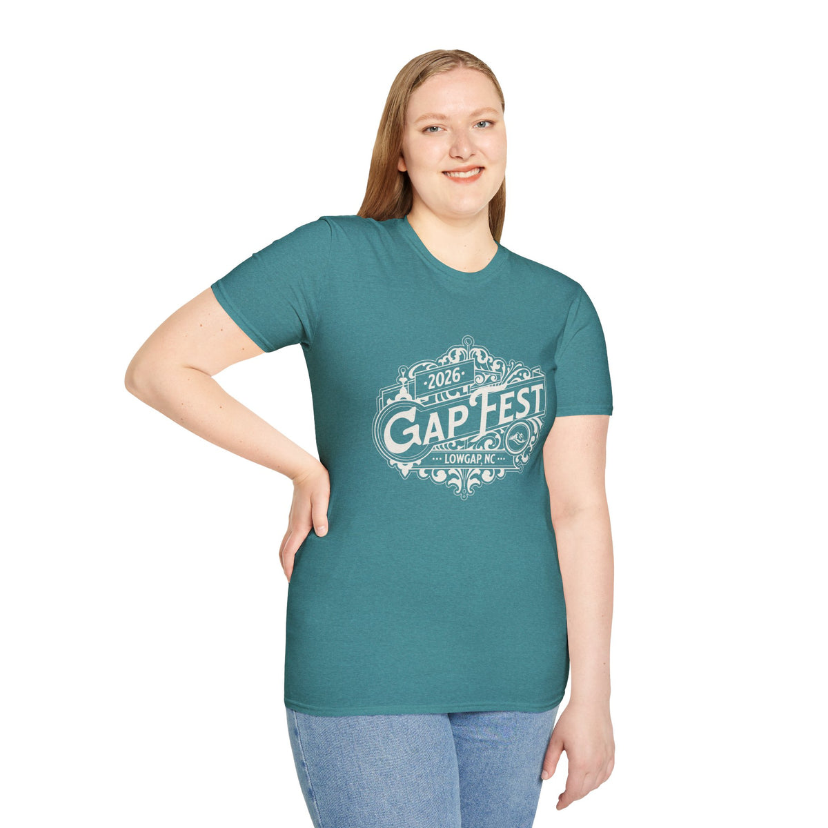 GapFest 2026 Vintage Logo Front Design Fitted T-Shirt