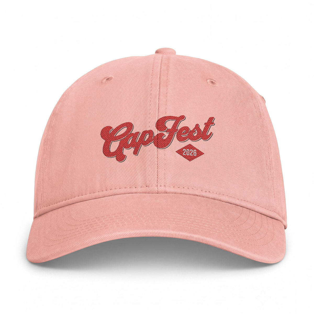 Embroidered GapFest 2026 Logo Cap –  GapFest Retro Script Washed Baseball Hat