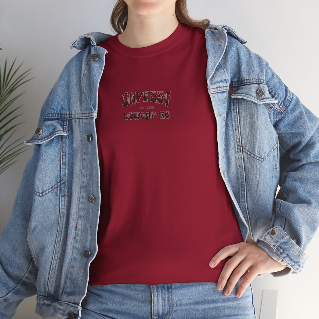 GapFest Campfire Logo T-Shirt — Lowgap, NC Festival Tee
