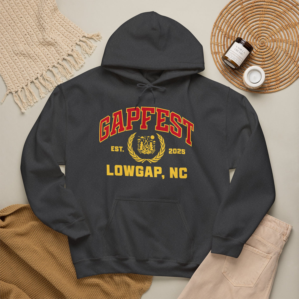 GapFest Lowgap NC Hoodie — Vintage College-Style Pullover