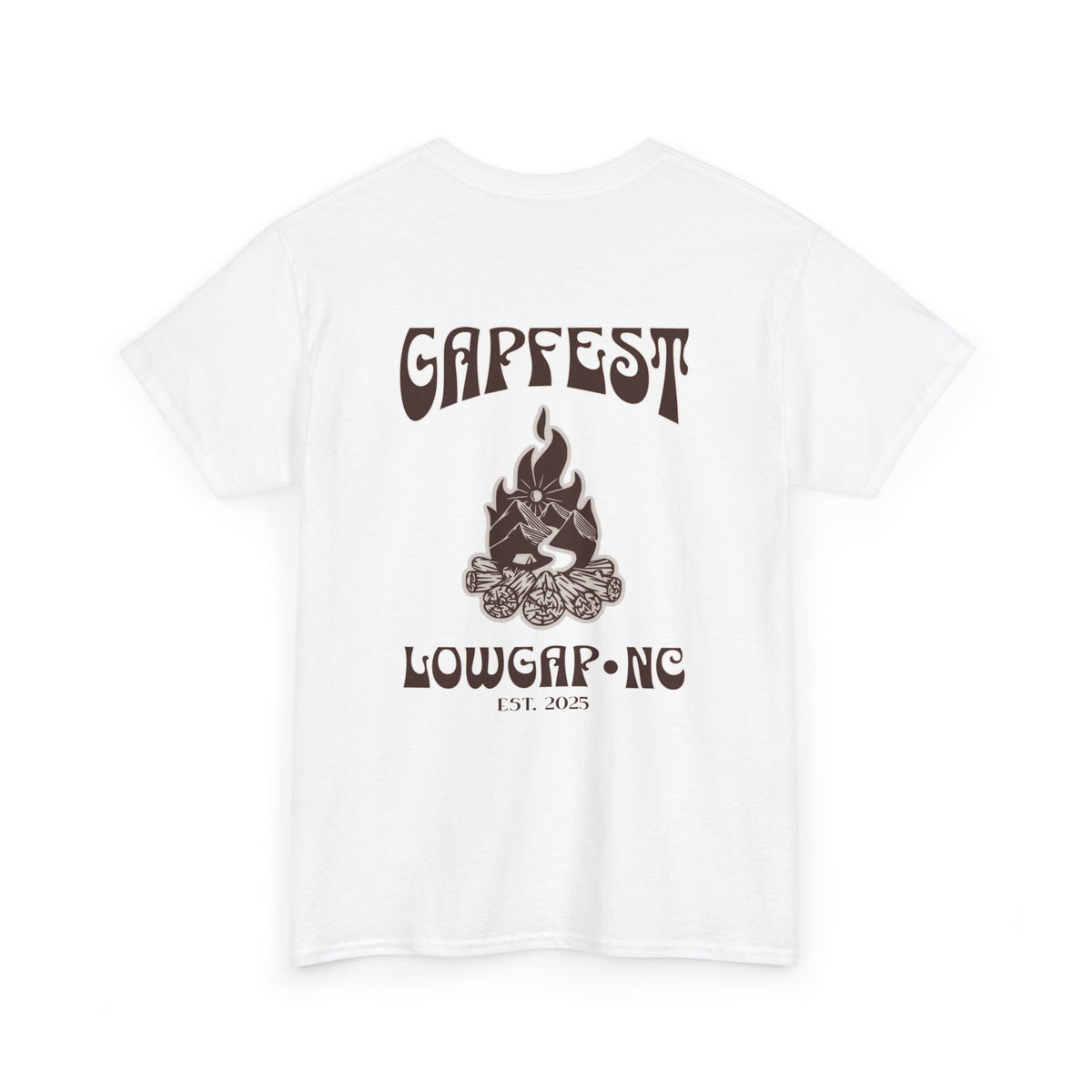 Gapfest 2025 OG Campfire Tee — Lowgap, NC T-Shirt (Est. 2025)