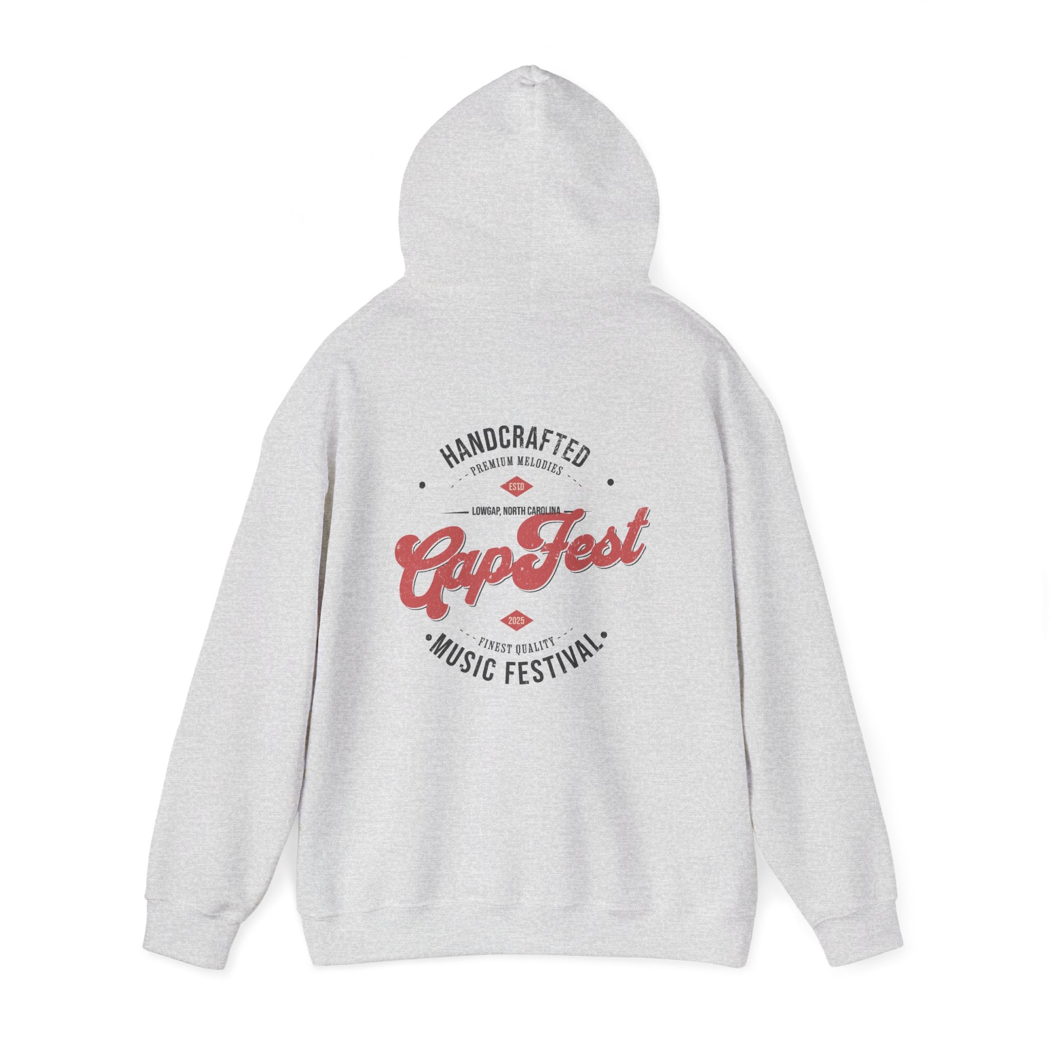 CapFest Music Festival Hoodie — Vintage Handcrafted Logo Pullover