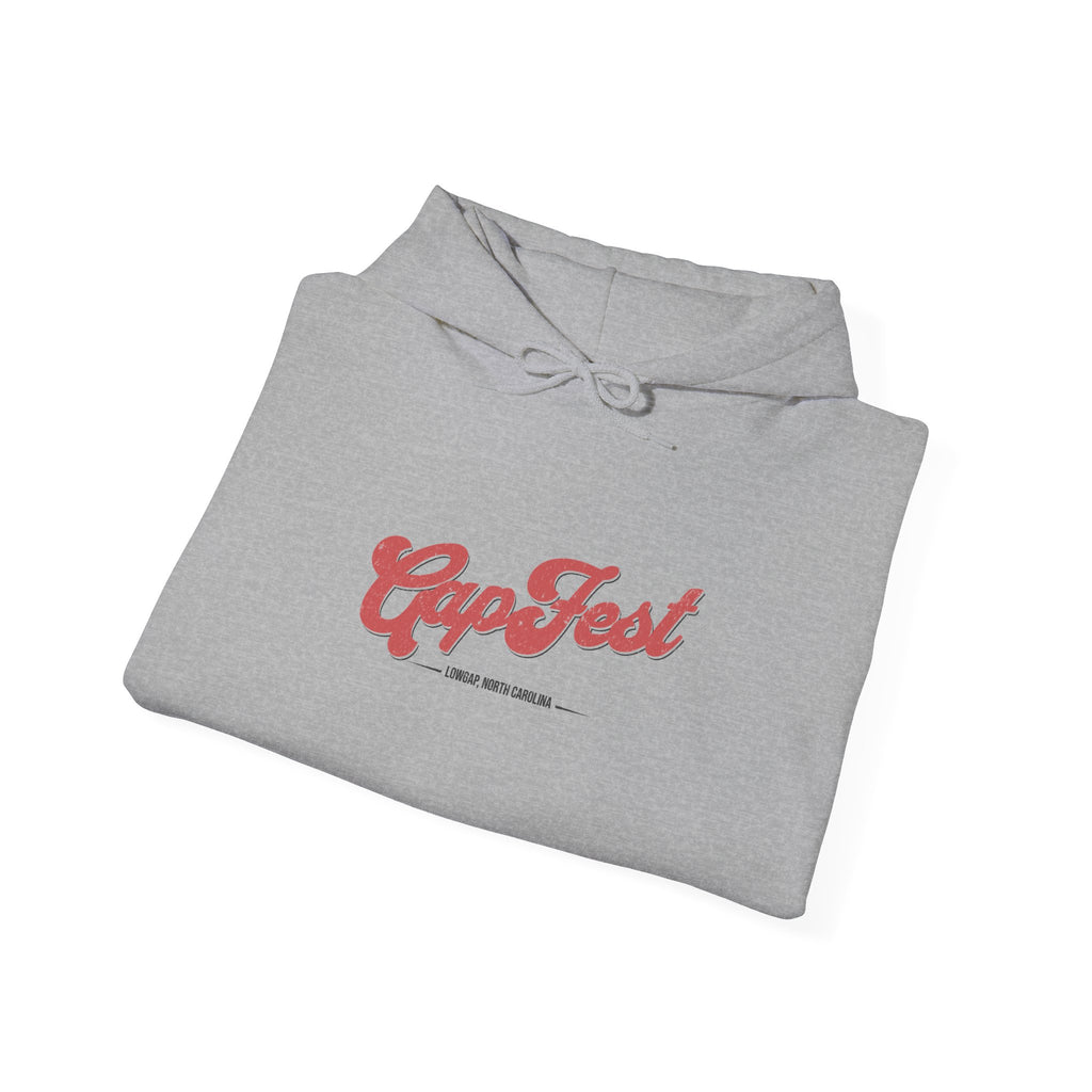 CapFest Music Festival Hoodie — Vintage Handcrafted Logo Pullover