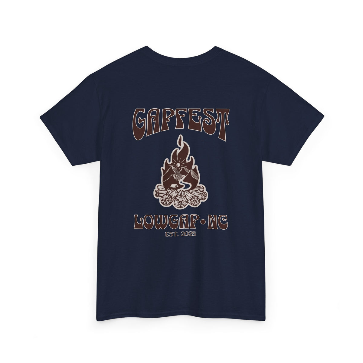 Gapfest 2025 OG Campfire Tee — Lowgap, NC T-Shirt (Est. 2025)