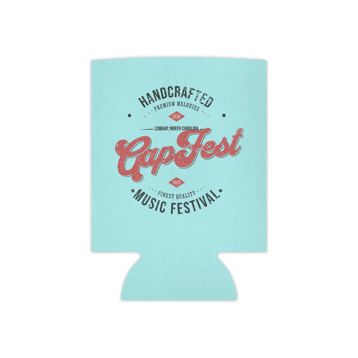 GapFest Can Cooler - GapFest Vintage Logo Design (Aqua)