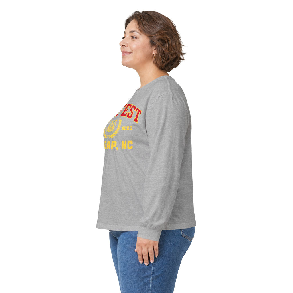 GapFest Front Design Long Sleeve Tee —  Vintage College Crest Shirt