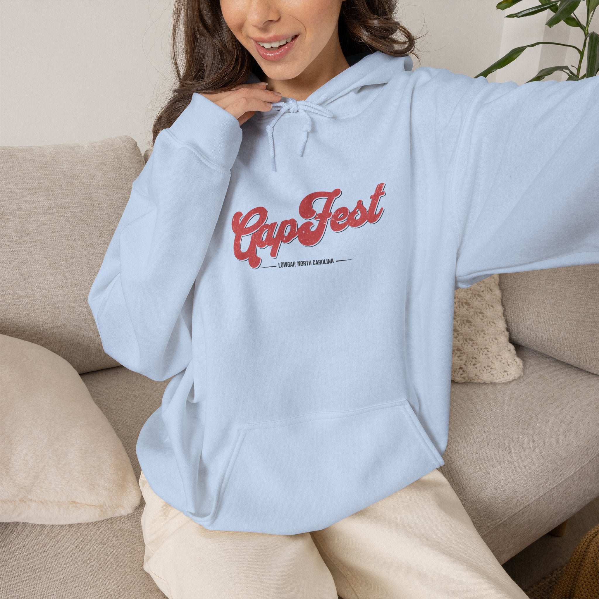CapFest Music Festival Hoodie — Vintage Handcrafted Logo Pullover