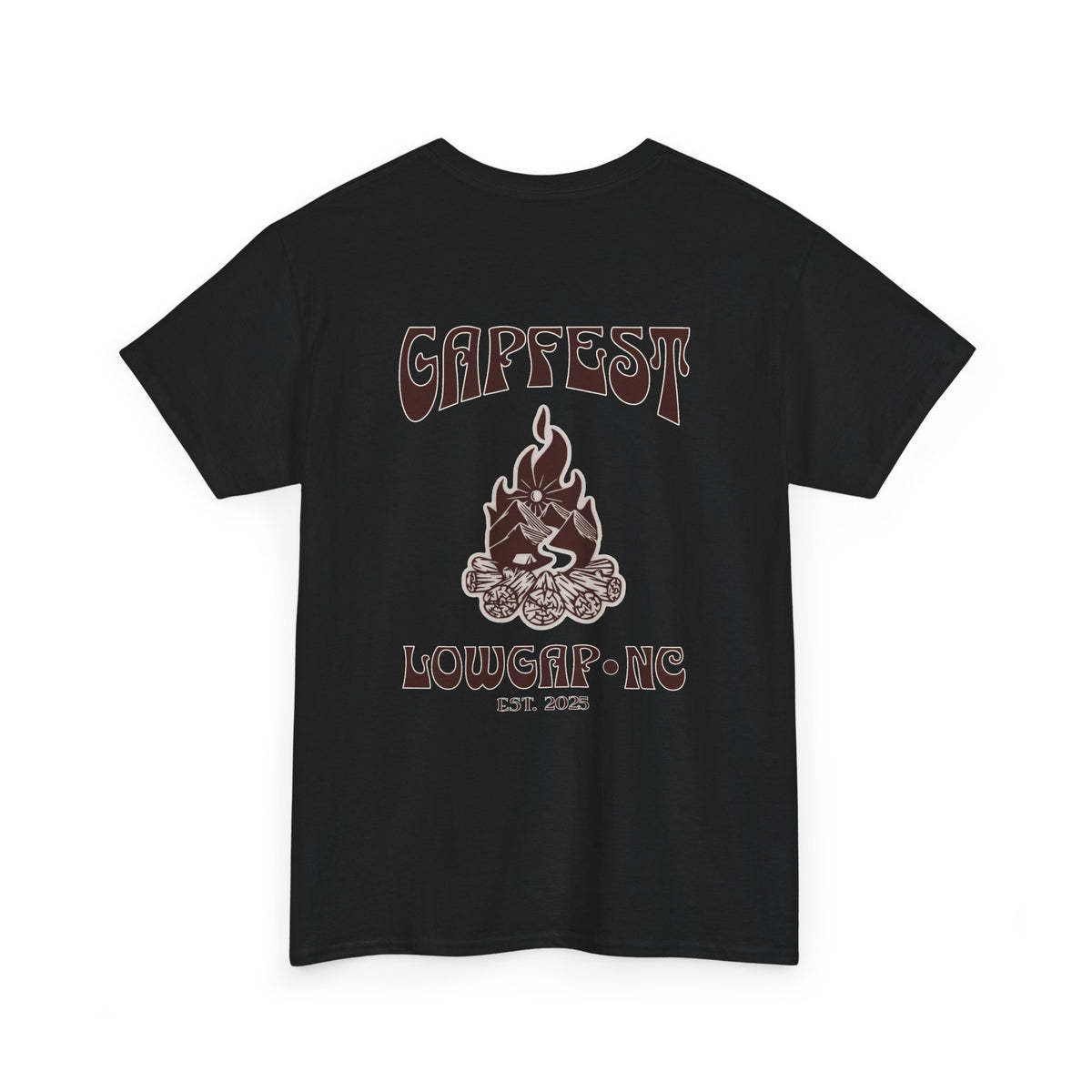 Gapfest 2025 OG Campfire Tee — Lowgap, NC T-Shirt (Est. 2025)