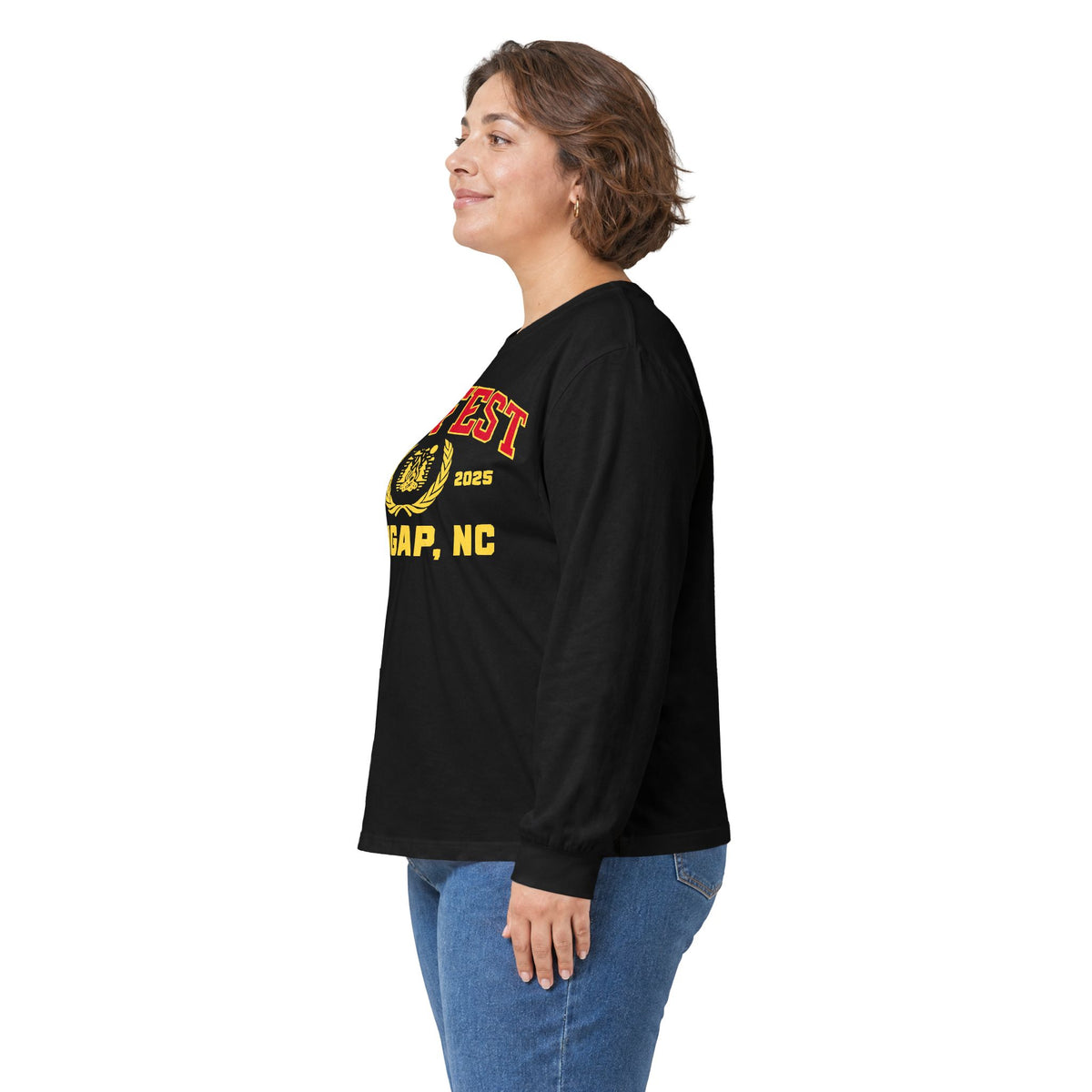 GapFest Front Design Long Sleeve Tee —  Vintage College Crest Shirt