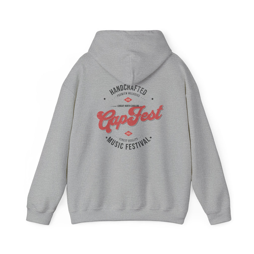CapFest Music Festival Hoodie — Vintage Handcrafted Logo Pullover