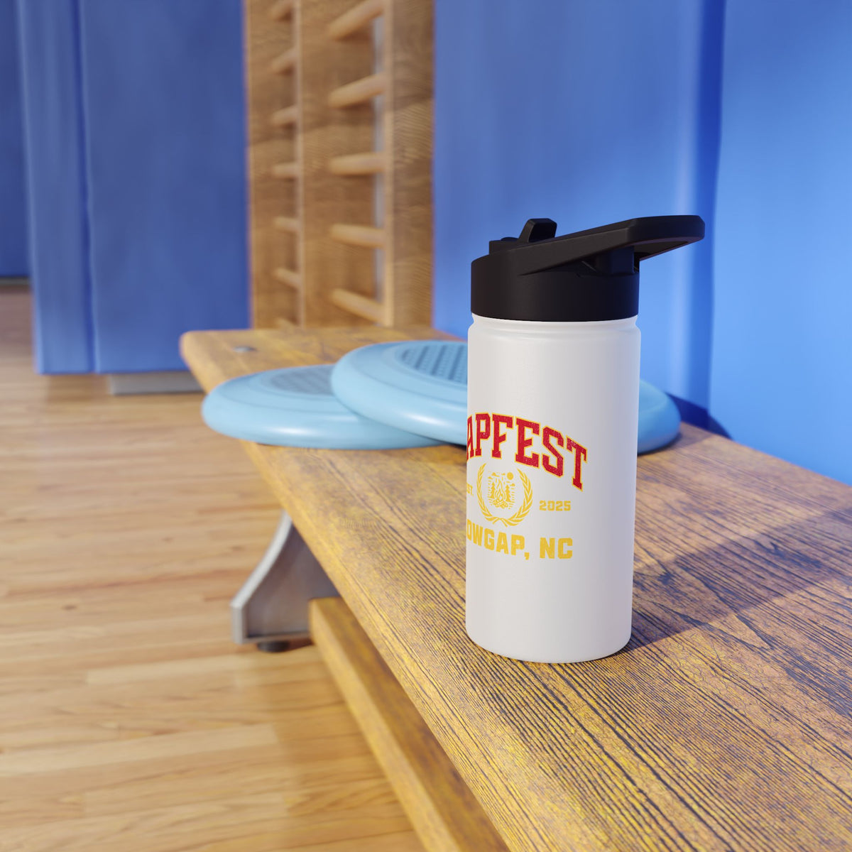 GapFest Stainless Steel Water Bottle — Retro Sports Logo Insulated Bottle