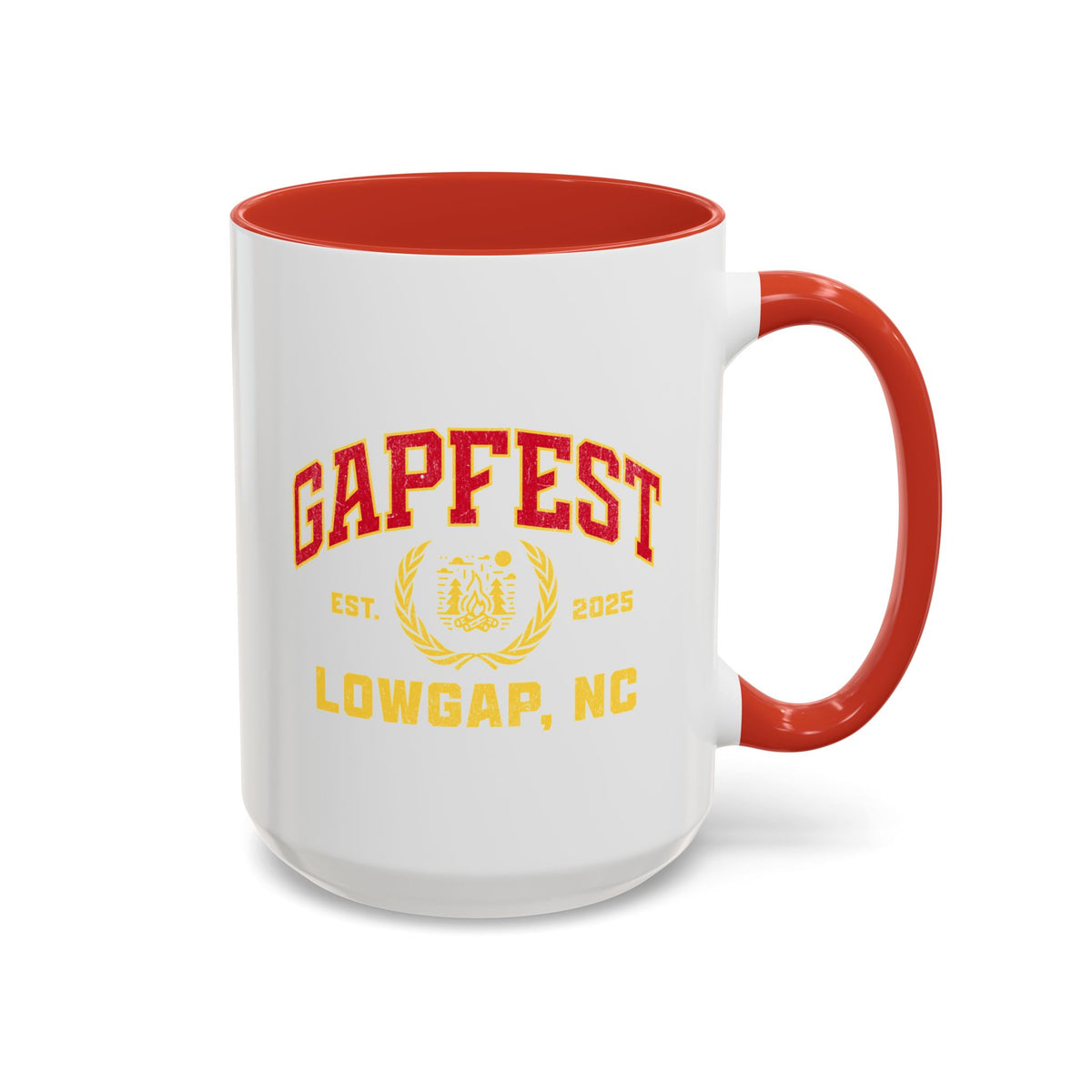 GapFest Lowgap, NC Coffee Mug — Retro Campus Accent Mug (11/15oz)