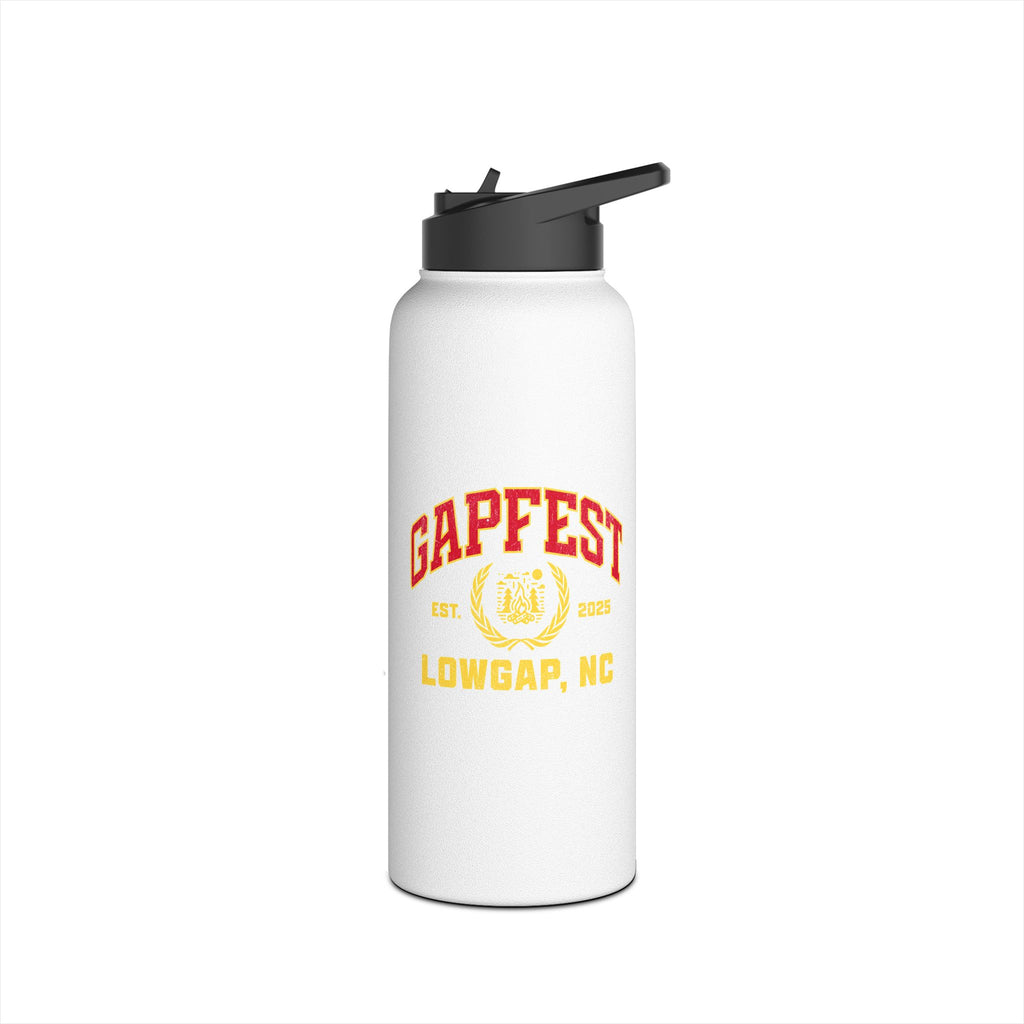 GapFest Stainless Steel Water Bottle — Retro Sports Logo Insulated Bottle