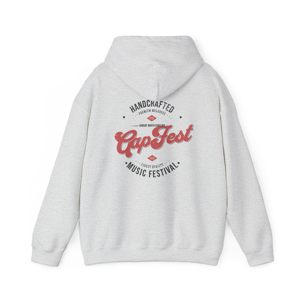 CapFest Music Festival Hoodie — Vintage Handcrafted Logo Pullover