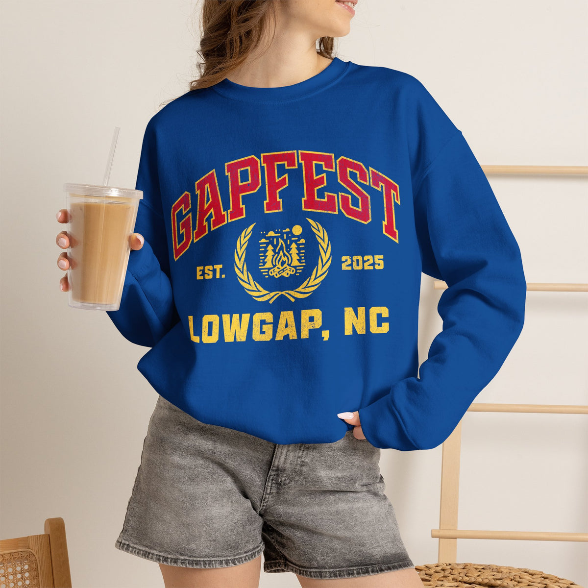 Gapfest Lowgap NC Crewneck Sweatshirt – Vintage College-Style Pullover