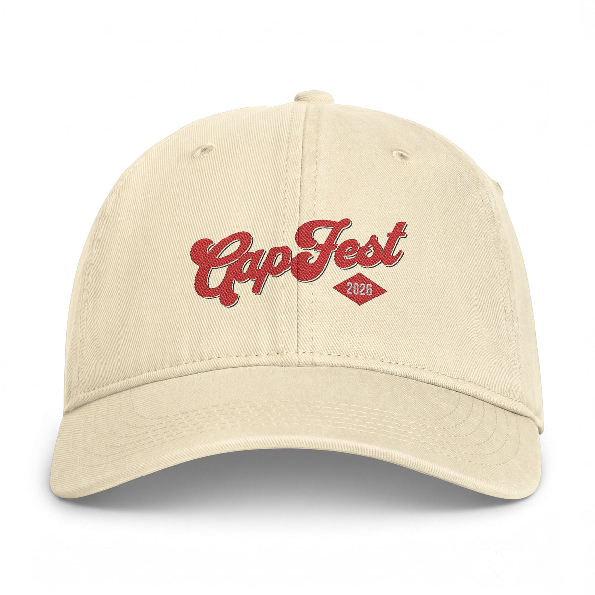 Embroidered GapFest 2026 Logo Cap –  GapFest Retro Script Washed Baseball Hat