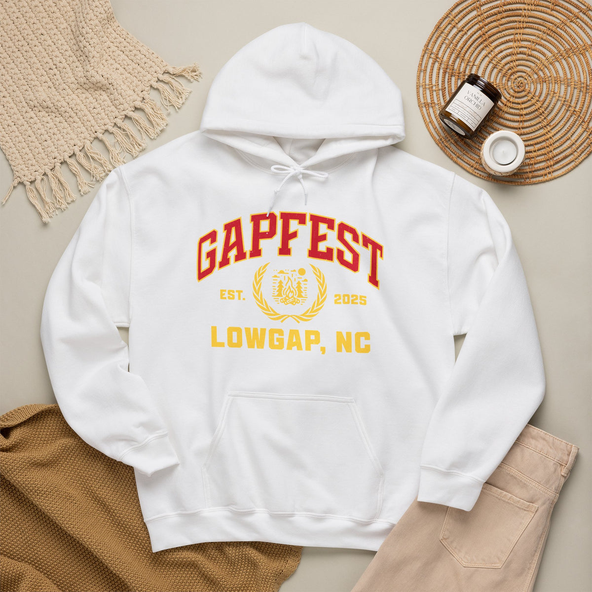 GapFest Lowgap NC Hoodie — Vintage College-Style Pullover