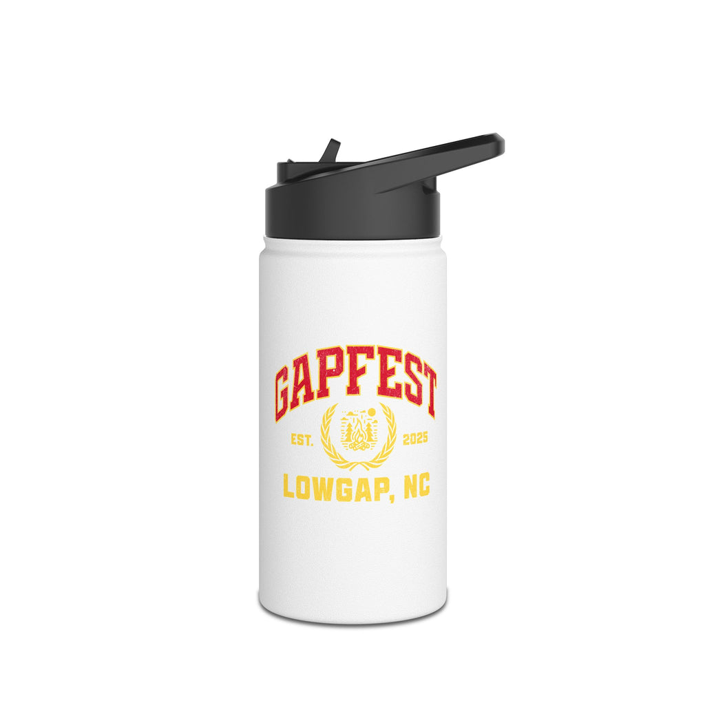 GapFest Stainless Steel Water Bottle — Retro Sports Logo Insulated Bottle