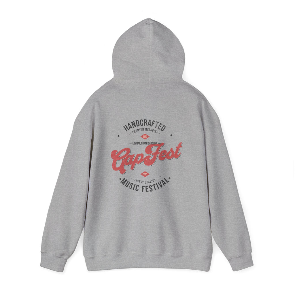 CapFest Music Festival Hoodie — Vintage Handcrafted Logo Pullover